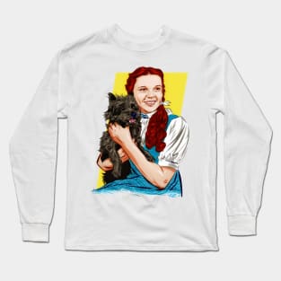 Judy Garland - An illustration by Paul Cemmick Long Sleeve T-Shirt